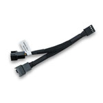 EK-Cable Y-Splitter 2-Fan PWM (10cm) Black Sleeved