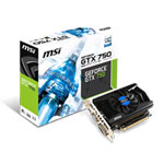 MSI NVIDIA GTX 750 Armor Fan Overclocked Graphics Card - 2GB