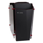 IN Win S Frame Concept Full Black Aluminum Tower with Tempered Glass