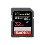 32GB SanDisk SDHC Memory Card, Class 10, UHS-II Class 3 (U3), 280MB/s Read, 250MB/s Write 32GB SanDisk SDHC Memory Card, Class 10, UHS-II Class 3 (U3), 280MB/s Read, 250MB/s Write