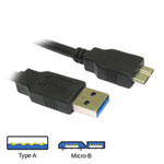 75cm Scan Micro USB 3.0 Cable - Type A (Male) to Micro B (Male), Black 75cm Scan Micro USB 3.0 Cable - Type A (Male) to Micro B (Male), Black