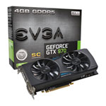 EVGA GeForce GTX 970 SC ACX2.0 GAMING Graphics Card - 4GB