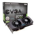 EVGA GeForce GTX 970 FTW+ ACX2.0+ GAMING Graphics Card - 4GB