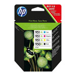 HP 950XL/951XL (C2P43AE) Officejet Pro Ink Cartridge Multi Pack, 4 Inks, inc Cyan/Magenta/Yellow/Black Colours HP 950XL/951XL (C2P43AE) Officejet Pro Ink Cartridge Multi Pack, 4 Inks, inc Cyan/Magenta/Yellow/Black Colours