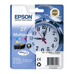 Epson 27 (C13T27054020) DURABrite Ultra Ink Cartridge Multi Pack, 3 Inks, inc Cyan/Magenta/Yellow Colours Epson 27 (C13T27054020) DURABrite Ultra Ink Cartridge Multi Pack, 3 Inks, inc Cyan/Magenta/Yellow Colours