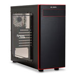 In Win 703 Black/Red Mid Tower Gaming Chassis with Window, USB 3.0, Tool-less Design, Aluminium Finish Front Panel In Win 703 Black/Red Mid Tower Gaming Chassis with Window, USB 3.0, Tool-less Design, Aluminium Finish Front Panel