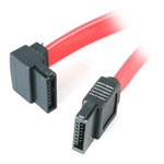 StarTech.com 30cm Left Angled SATA Extension Cable - Red