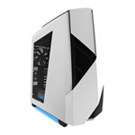 NZXT Noctis 450 White/Blue Mid Tower Case, with Side Window, 4x Fans Included, 8x Internal 3.5"/2.5" Drive Bays NZXT Noctis 450 White/Blue Mid Tower Case, with Side Window, 4x Fans Included, 8x Internal 3.5"/2.5" Drive Bays