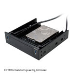 Akasa Front Bay 5.25" to 3.5"/2.5" Device/Drive Adapter