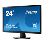 24" iiyama E2482HD-B1 Prolite Monitor, TN Panel, 1920x1080, 5ms, 250cd/m², D-Sub/DVI-D, Black 24" iiyama E2482HD-B1 Prolite Monitor, TN Panel, 1920x1080, 5ms, 250cd/m², D-Sub/DVI-D, Black