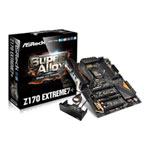 ASRock Z170 Extreme7+, Intel Z170, S 1151, DDR4, SATAe, M.2 (PCIe/SATA), 2-Way SLi/3-Way CrossFire, GbE, USB3.1 A+C, ATX ASRock Z170 Extreme7+, Intel Z170, S 1151, DDR4, SATAe, M.2 (PCIe/SATA), 2-Way SLi/3-Way CrossFire, GbE, USB3.1 A+C, ATX