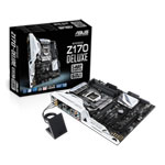 Asus Z170-DELUXE, Intel Z170, S 1151, DDR4, SATAe/SATA3 6Gb/s, M.2, PCIe 3.0, SLi/CrossFire, ac WiFi, ATX Motherboard Asus Z170-DELUXE, Intel Z170, S 1151, DDR4, SATAe/SATA3 6Gb/s, M.2, PCIe 3.0, SLi/CrossFire, ac WiFi, ATX Motherboard