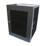 LMS Data Wall Mount Cabinet (Black), 18U 19" 550mm deep
