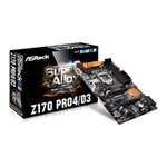 ASRock Z170 PRO4/D3, Intel Z170, S 1151, DDR3/DDR3L, SATAe, 2-Way CrossFire, Realtek Gigabit LAN, USB 3.0, ATX ASRock Z170 PRO4/D3, Intel Z170, S 1151, DDR3/DDR3L, SATAe, 2-Way CrossFire, Realtek Gigabit LAN, USB 3.0, ATX