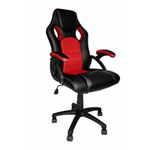 Neo Office Turborevs Racing Style Gaming Chair, 5 Point with Castors, Height Adjustable, Reclinable Back, Black/Red Neo Office Turborevs Racing Style Gaming Chair, 5 Point with Castors, Height Adjustable, Reclinable Back, Black/Red