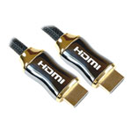 2m Newlink HDMI Male-Male Braided Cable, High Speed with Ethernet (v1.4), Full Metal Shielded Hood, Gold Connectors 2m Newlink HDMI Male-Male Braided Cable, High Speed with Ethernet (v1.4), Full Metal Shielded Hood, Gold Connectors