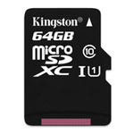 Kingston 64GB Class 10 Micro SD UHS Memory Card