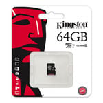 Kingston 64GB Class 10 Micro SD UHS Memory Card