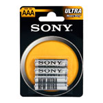 SONY 4 Pack of AAA Zinc Low Drain Batteries