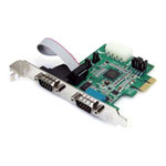 StarTech.com 2 Port PCI-Express 16C950 Serial Card, For Self Service Kiosks, POS Applications, Serial Devices, ATMs StarTech.com 2 Port PCI-Express 16C950 Serial Card, For Self Service Kiosks, POS Applications, Serial Devices, ATMs