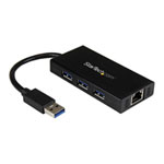 3 port USB 3.0 Hub+Gigabit LAN From StarTech.com