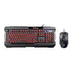 Tt eSPORTS Commander Combo Keyboard+Mouse, Red/Blue/Purple Back-Lit Keys, Wired, USB, Plunger Switches, 6 Key Rollover Tt eSPORTS Commander Combo Keyboard+Mouse, Red/Blue/Purple Back-Lit Keys, Wired, USB, Plunger Switches, 6 Key Rollover
