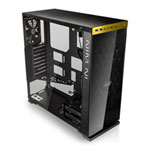 In Win 805C Mid Tower Computer Chassis, Black/Gold, ATX/Micro ATX/Mini ITX, with Glass Panels, USB 3.1 C, White LED Logo In Win 805C Mid Tower Computer Chassis, Black/Gold, ATX/Micro ATX/Mini ITX, with Glass Panels, USB 3.1 C, White LED Logo