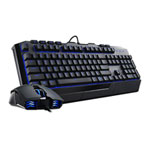 Cooler Master Devastator II Keyboard and Mouse Bundle, Blue LED Backlight, Mem-chanical Keys, Media Keys, 2000 DPI Mouse Cooler Master Devastator II Keyboard and Mouse Bundle, Blue LED Backlight, Mem-chanical Keys, Media Keys, 2000 DPI Mouse