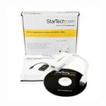 StarTech.com White USB 3.0 to Gigabit NIC Adapter with USB Port