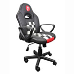 Neo Panda Kids White/Red/Black Gaming/Racing Chair, 5 Point with Castors, Height Adjustable, Reclinable Back Neo Panda Kids White/Red/Black Gaming/Racing Chair, 5 Point with Castors, Height Adjustable, Reclinable Back
