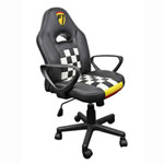 Neo Hebe Kids Black/White/Yellow Gaming/Racing Chair, 5 Point with Castors, Height Adjustable, Reclinable Back Neo Hebe Kids Black/White/Yellow Gaming/Racing Chair, 5 Point with Castors, Height Adjustable, Reclinable Back