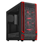 Silverstone RL05 Computer Chassis, Mid Tower, Side Window, mATX/ATX, 2x USB 3.1/1xUSB 3.1 Type C, w/o PSU, Black/ Red Silverstone RL05 Computer Chassis, Mid Tower, Side Window, mATX/ATX, 2x USB 3.1/1xUSB 3.1 Type C, w/o PSU, Black/ Red