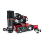 Focusrite Scarlett Solo Studio Gen2, Complete Home Studio, CM25 MkII Condenser Mic, HP60 MkII Closed-Back Headphones Focusrite Scarlett Solo Studio Gen2, Complete Home Studio, CM25 MkII Condenser Mic, HP60 MkII Closed-Back Headphones