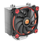 ThermalTake Riing Silent 12 Red Single Tower CPU Cooler, 4 Heatpipes, 1x120mm PWM quiet Fan, Red LEDs for Intel/AMD ThermalTake Riing Silent 12 Red Single Tower CPU Cooler, 4 Heatpipes, 1x120mm PWM quiet Fan, Red LEDs for Intel/AMD