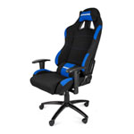 AKRacing Fabric Black/Blue Gaming Chair, Height/Backrest Adjustable, Metal Frame, Gaslift Upto 150kg, With Pillows AKRacing Fabric Black/Blue Gaming Chair, Height/Backrest Adjustable, Metal Frame, Gaslift Upto 150kg, With Pillows