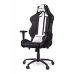 AKRacing Rush Black/White Gaming Chair, PU Leather, Height/Backrest/Armrest Adjustable, Metal Frame, Gaslift Upto 150kg AKRacing Rush Black/White Gaming Chair, PU Leather, Height/Backrest/Armrest Adjustable, Metal Frame, Gaslift Upto 150kg