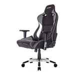AKRacing ProX Grey/White/Back Gaming Chair, PU Leather, Height/Back/Armrest Adjustable, Metal Frame, Gaslift Upto 150kg AKRacing ProX Grey/White/Back Gaming Chair, PU Leather, Height/Back/Armrest Adjustable, Metal Frame, Gaslift Upto 150kg