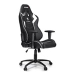 AKRacing Team Dignitas Edition Max Black/White Gaming Chair, PU Leather, Height/Backrest/Armrest Adjustable, Metal Frame AKRacing Team Dignitas Edition Max Black/White Gaming Chair, PU Leather, Height/Backrest/Armrest Adjustable, Metal Frame