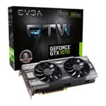 EVGA GeForce GTX 1070 FTW GAMING ACX 3.0 8GB GDDR5 VR Ready Graphics Card, 1920 Core, 1607MHz GPU, 1797MHz Boost EVGA GeForce GTX 1070 FTW GAMING ACX 3.0 8GB GDDR5 VR Ready Graphics Card, 1920 Core, 1607MHz GPU, 1797MHz Boost