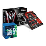 ASRock Z170 GAMING K4, Intel Z170, S1151, DDR4, SATAe, M.2, ATX Motherboard with Intel Core i5 6500 3.2GHz Quad Core CPU ASRock Z170 GAMING K4, Intel Z170, S1151, DDR4, SATAe, M.2, ATX Motherboard with Intel Core i5 6500 3.2GHz Quad Core CPU