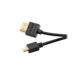 2m Akasa High speed HDMI cable 1.4V 4K/3D, With Ethernet, HDMI to micro HDMI, Super slim, Black 2m Akasa High speed HDMI cable 1.4V 4K/3D, With Ethernet, HDMI to micro HDMI, Super slim, Black