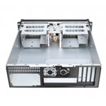 3U PCIcase Short Chassis Server Case, 2x 3.5" HDD Bays, 4x 5.25" External Bays, Upto mATX, 2x USB, 2x Aluminium doors 3U PCIcase Short Chassis Server Case, 2x 3.5" HDD Bays, 4x 5.25" External Bays, Upto mATX, 2x USB, 2x Aluminium doors