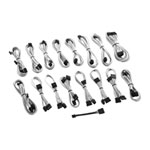 CableMod ModMesh Replacement Cable Kit for Corsair AXi, HXi & RM Series PSUs, ModMesh Braided Sleeving, White CableMod ModMesh Replacement Cable Kit for Corsair AXi, HXi & RM Series PSUs, ModMesh Braided Sleeving, White