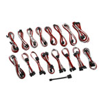 CableMod ModMesh Replacement Cable Kit for Corsair AXi, HXi & RM Series PSUs, ModMesh Braided Sleeving, White/Red CableMod ModMesh Replacement Cable Kit for Corsair AXi, HXi & RM Series PSUs, ModMesh Braided Sleeving, White/Red