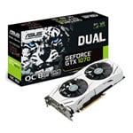 Asus GeForce GTX 1070 DUAL OC 8GB GDDR5 VR Ready Graphics Card, 1920 Core, 1582MHz GPU, 1771MHz Boost Asus GeForce GTX 1070 DUAL OC 8GB GDDR5 VR Ready Graphics Card, 1920 Core, 1582MHz GPU, 1771MHz Boost