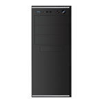 CiT Jet Stream Black/Silver PC Gaming Case with 500w PSU