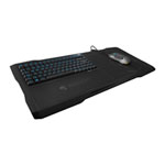 ROCCAT Sova Membrane Gaming Keyboard/Lapboard, For Gaming on the Couch, Replaceable Mouse/Wrist Pads, UK Layout, Black ROCCAT Sova Membrane Gaming Keyboard/Lapboard, For Gaming on the Couch, Replaceable Mouse/Wrist Pads, UK Layout, Black