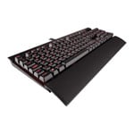 Corsair Gaming K70 LUX, Red LED Back-Lit Keys, Cherry MX Blue Mechanical, Standard Full Size, Wired, USB 2.0, Aluminium Corsair Gaming K70 LUX, Red LED Back-Lit Keys, Cherry MX Blue Mechanical, Standard Full Size, Wired, USB 2.0, Aluminium