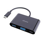 Akasa Type-C to VGA with extra USB 3.0 Type-A port and power delivery adapter Akasa Type-C to VGA with extra USB 3.0 Type-A port and power delivery adapter