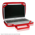 Port Berlin Quilted Laptop / Tablet Bag upto 12.5" Laptops Red